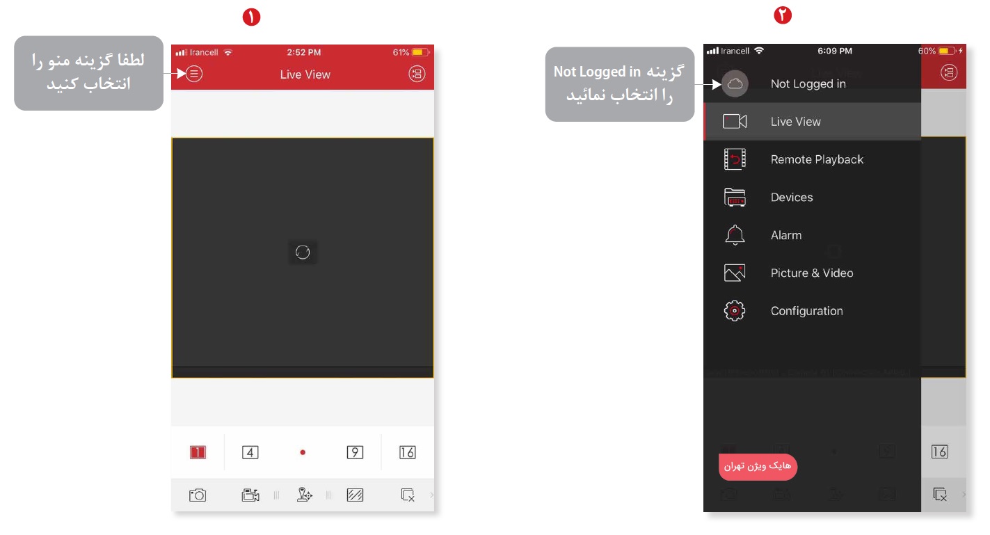 انتقال تصویر هایک ویژن