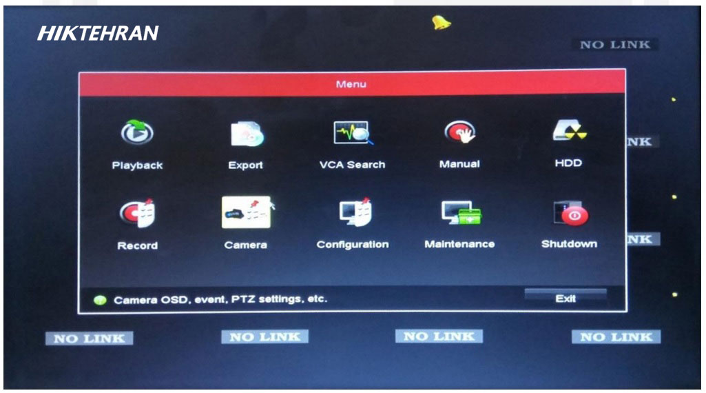 عکس منو Camera هایک ویژن